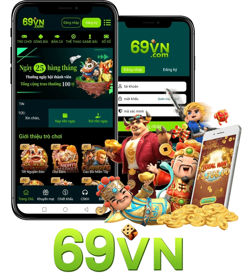 Dịch vụ ứng dụng 69VN trên điện thoại